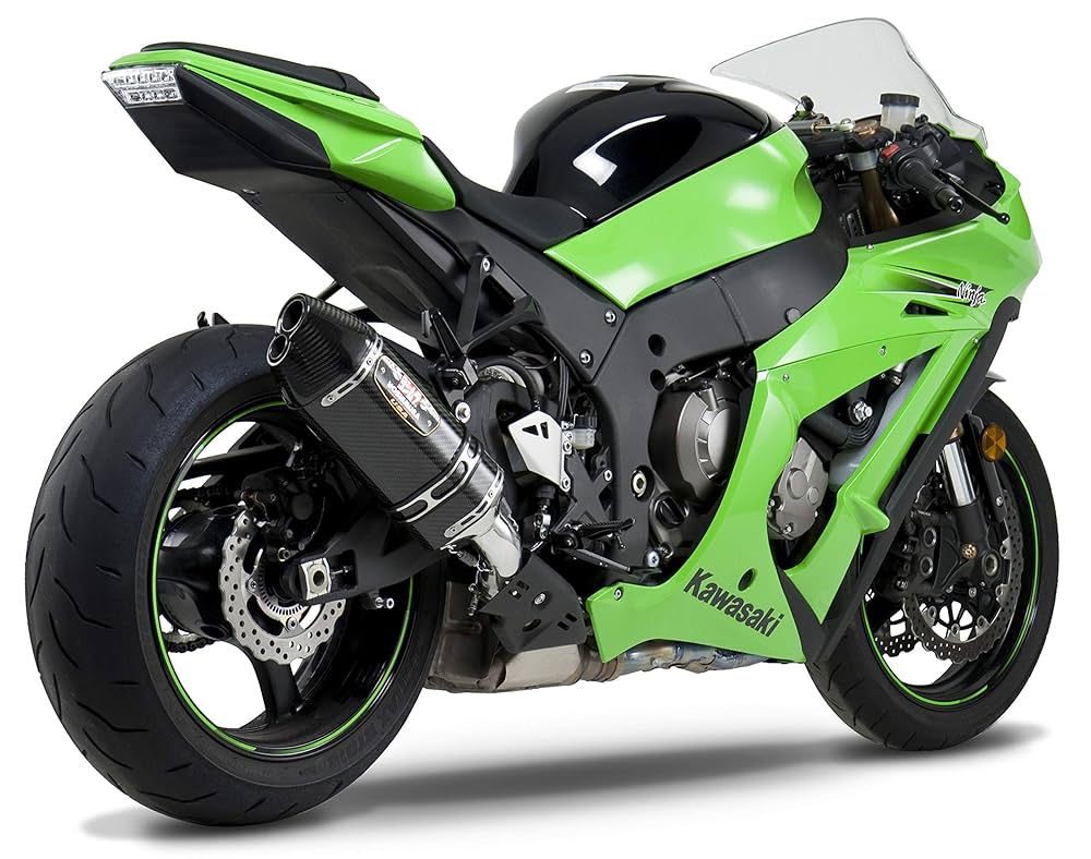 Yoshimura R-77D Dual Outlet Slip-On Exhaust (Street/Carbon